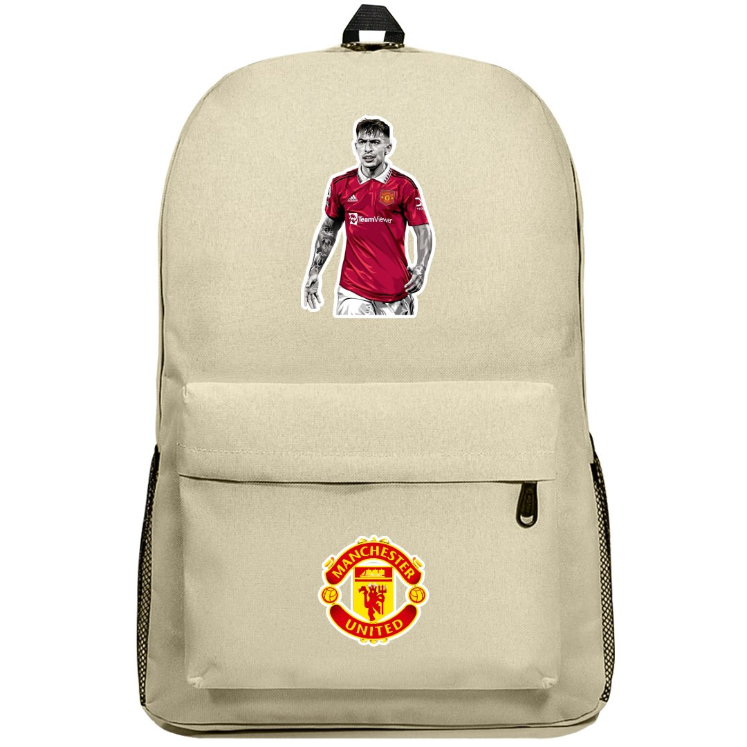 Lisandro Martinez Backpack SuperPack - Lisandro Martinez Manchester United Vector Illustration Sticker Art