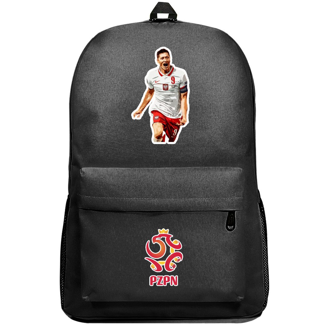 Robert Lewandowski Backpack SuperPack - Robert Lewandowski Poland National Team Celebration Sticker Art