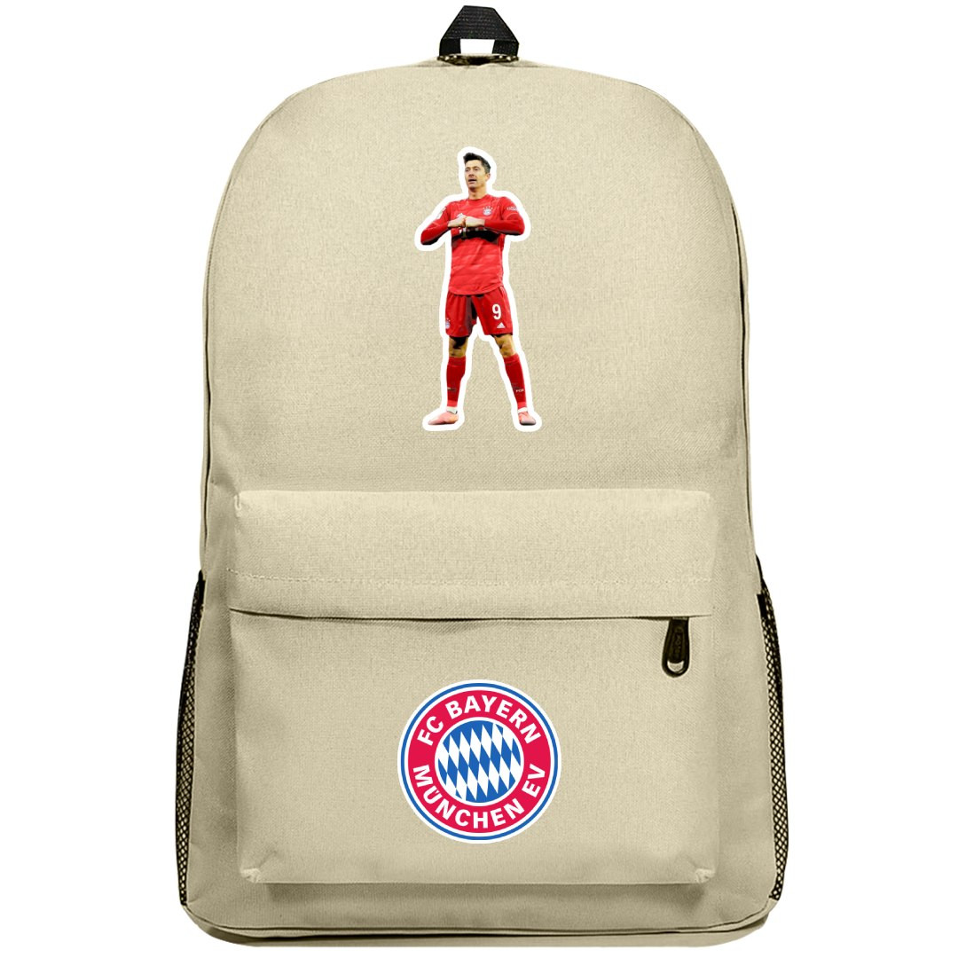 Robert Lewandowski Backpack SuperPack - Robert Lewandowski FC Bayern Munich Standing Sticker Art