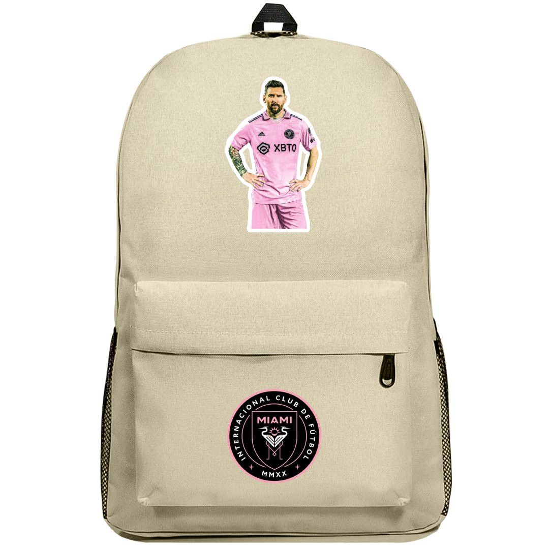 Lionel Messi Backpack SuperPack - Lionel Messi Inter Miami Standing Sticker Art