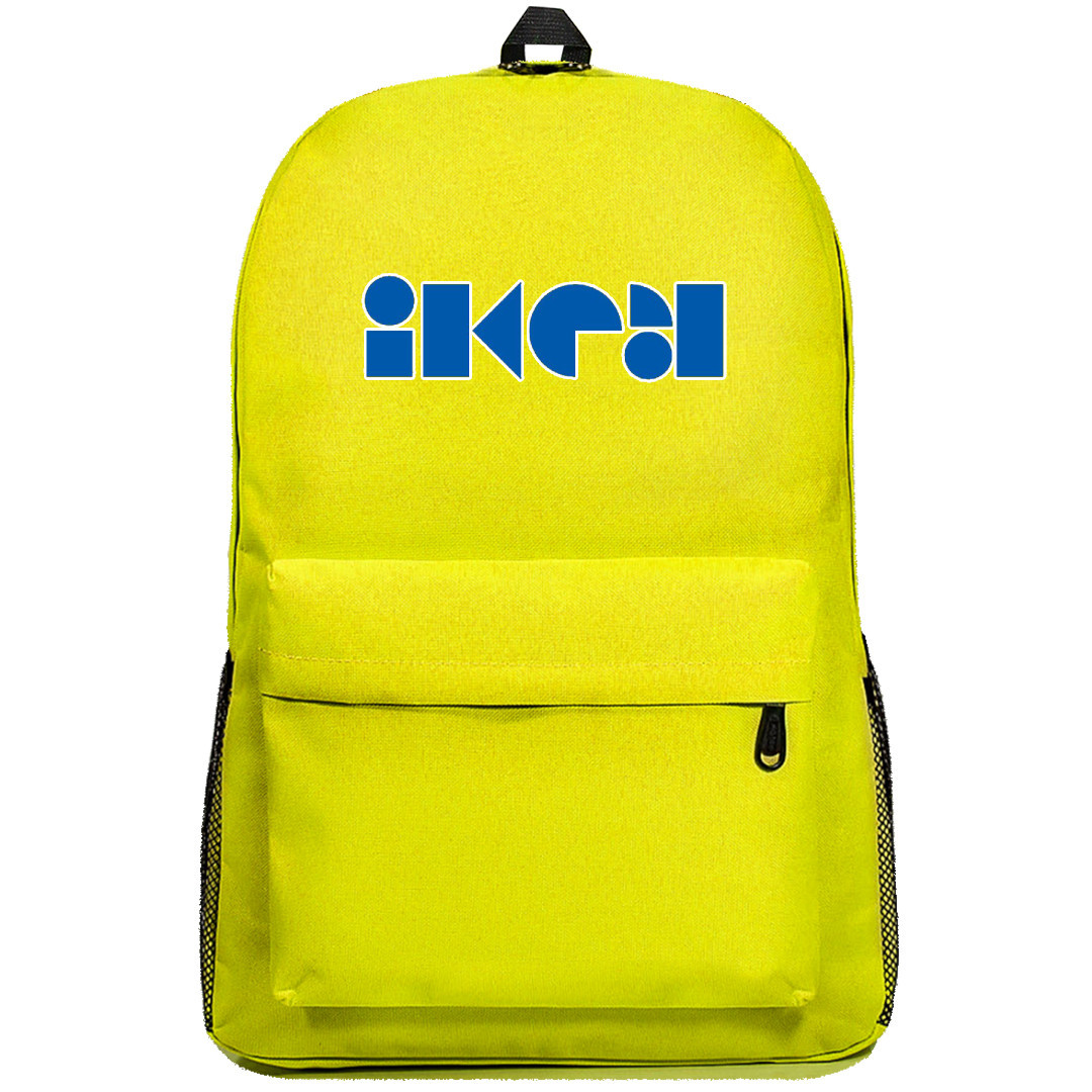 Ikea Backpack SuperPack - Ikea Lettering Series XXX Logo On Yellow Background