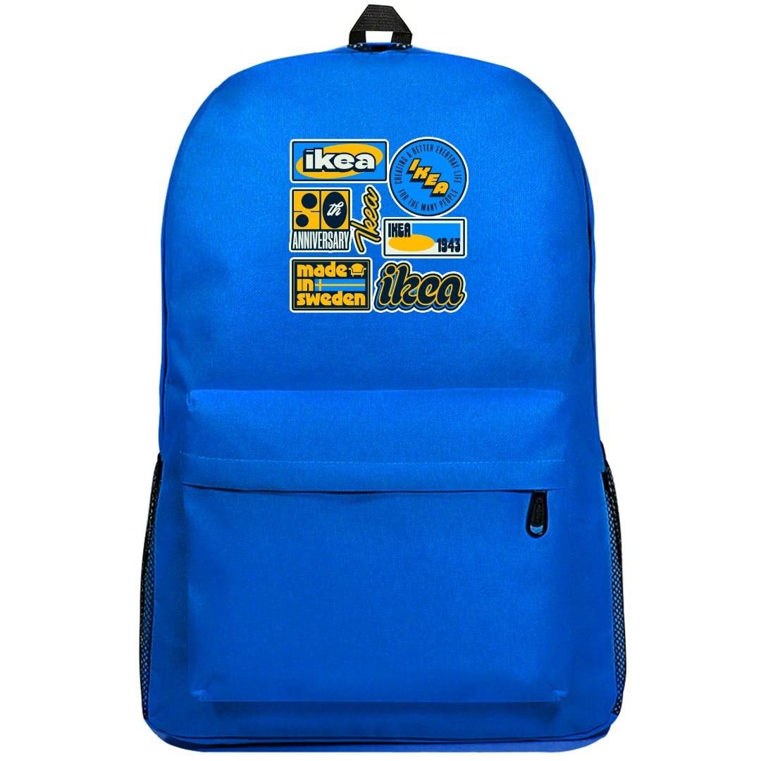 Ikea Backpack SuperPack - Ikea Lettering And Typography Logos On Dark Background