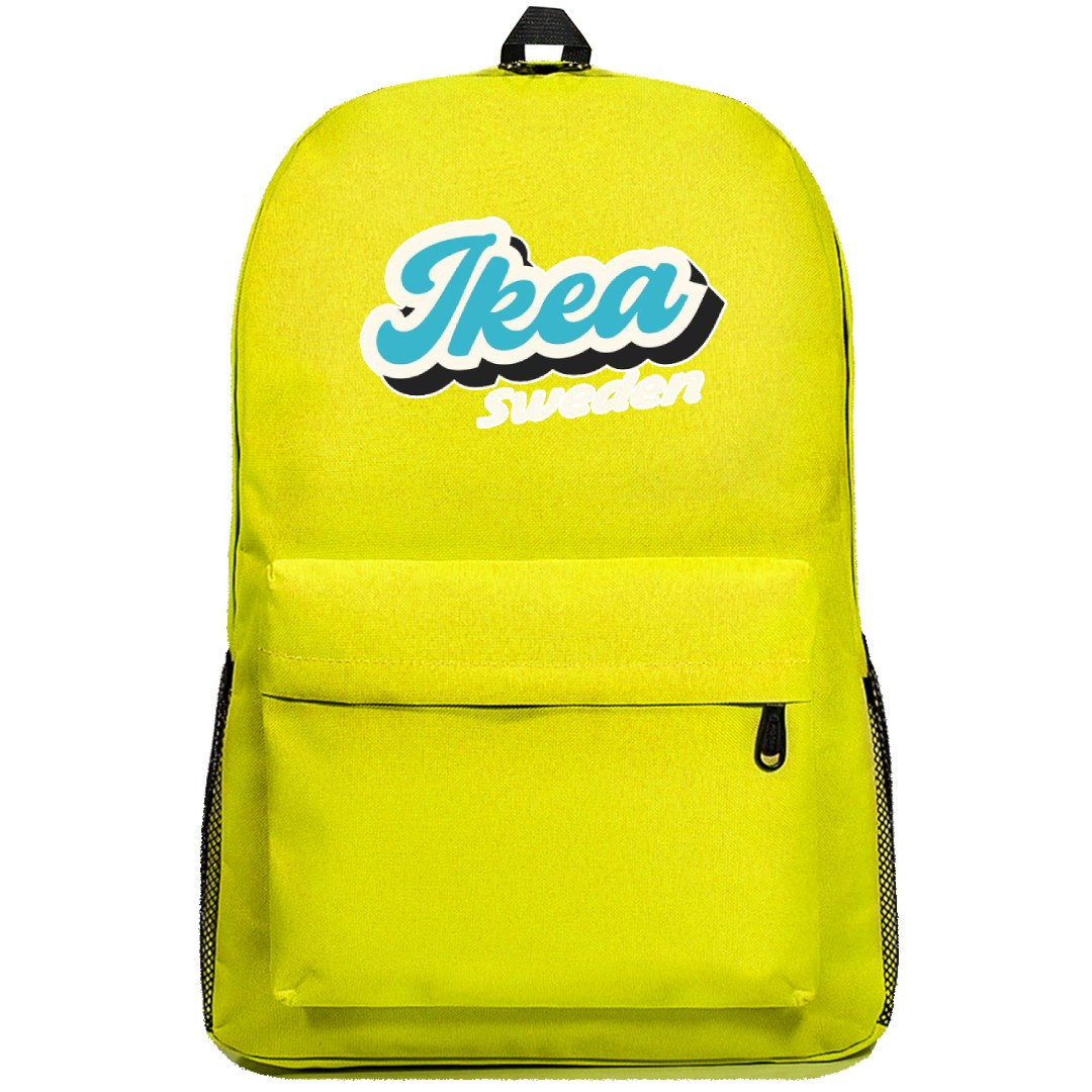 Ikea Backpack SuperPack - Ikea Sweden Logo On Yellow Background