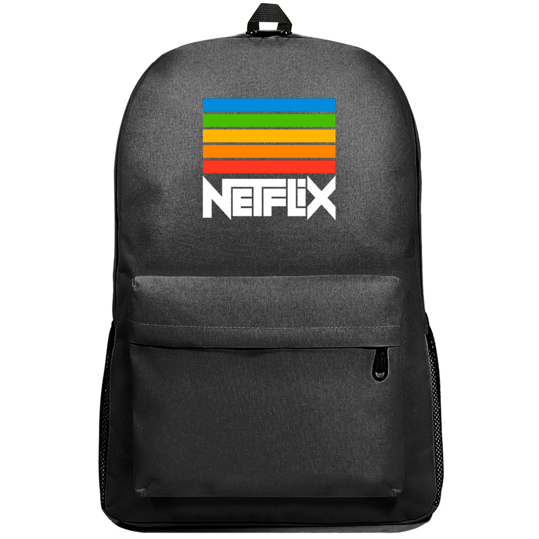 Netflix Backpack SuperPack - Netflix Vintage Logo Designed By Rafael Serra Sticker