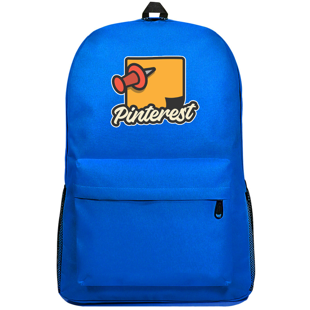 Pinterest Backpack SuperPack - Pinterest Logo Sticker Designed By Kostya Petrenko