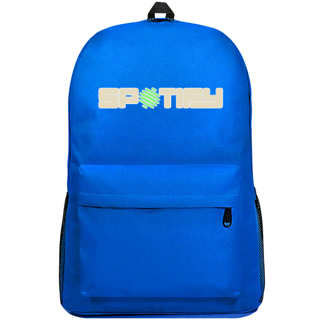 Spotify Backpack SuperPack - Spotify Lettering Series XLVIII Logo On Black Background
