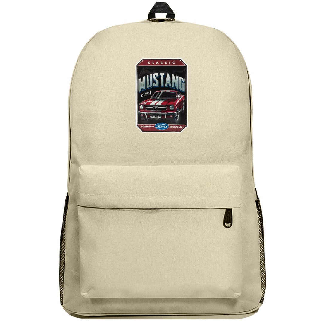 Ford Backpack SuperPack - Ford Mustang Classic 66 Embossed Sticker