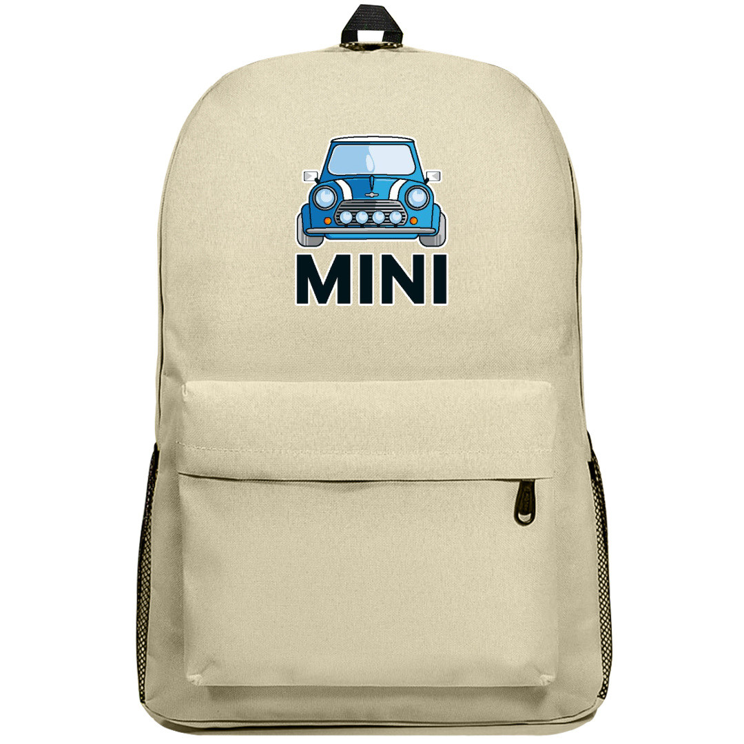 MINI Cooper Backpack SuperPack - MINI Cooper Blue Vector Art Sticker