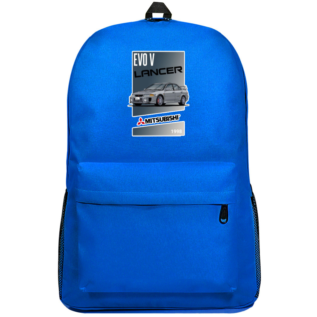 Mitsubishi Backpack SuperPack - Mitsubishi Lancer Evo V 1998 Illustration Poster