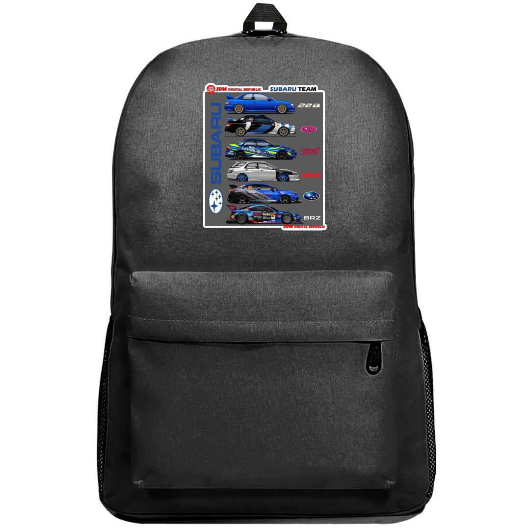 Subaru Backpack SuperPack - Subaru Team Racing Super Car Poster