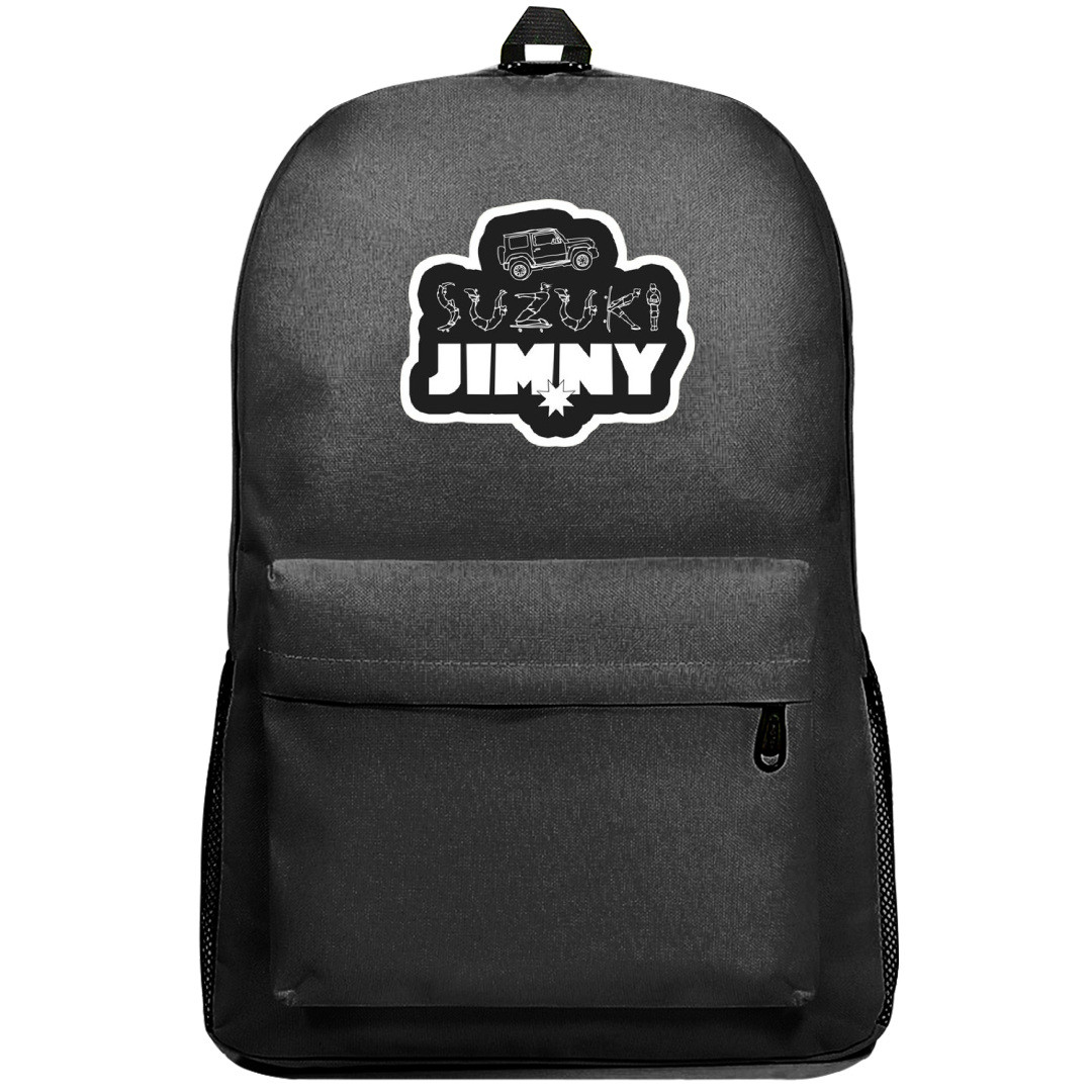 Suzuki Backpack SuperPack - Suzuki Jimmy Black And White Sticker