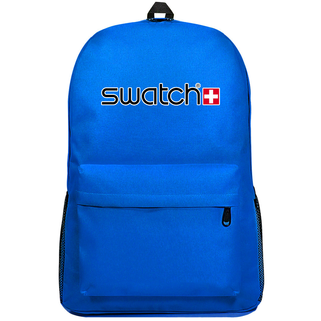 Famous Watch Brand Swatch Backpack SuperPack - Swatch Black Logo