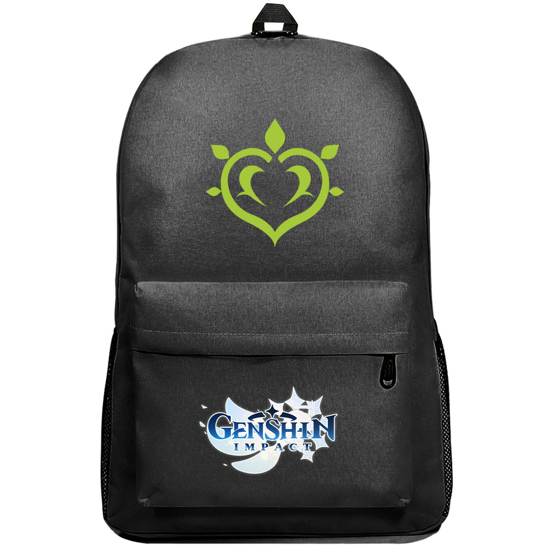 Genshin Impact Dendro Backpack SuperPack - Dendro Element Logo Art