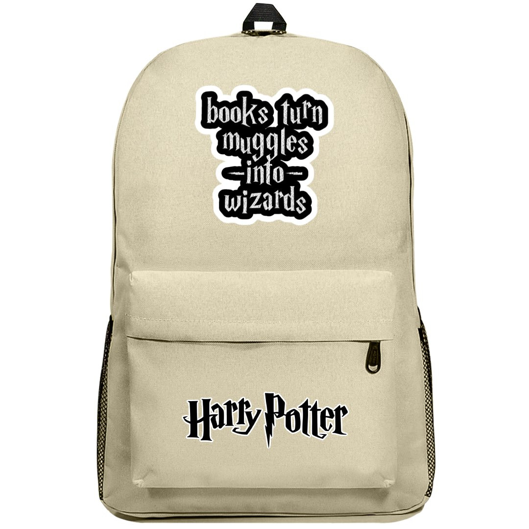Harry Potter Backpack SuperPack - Books Turn Muggles Into Wizards Sticker Art