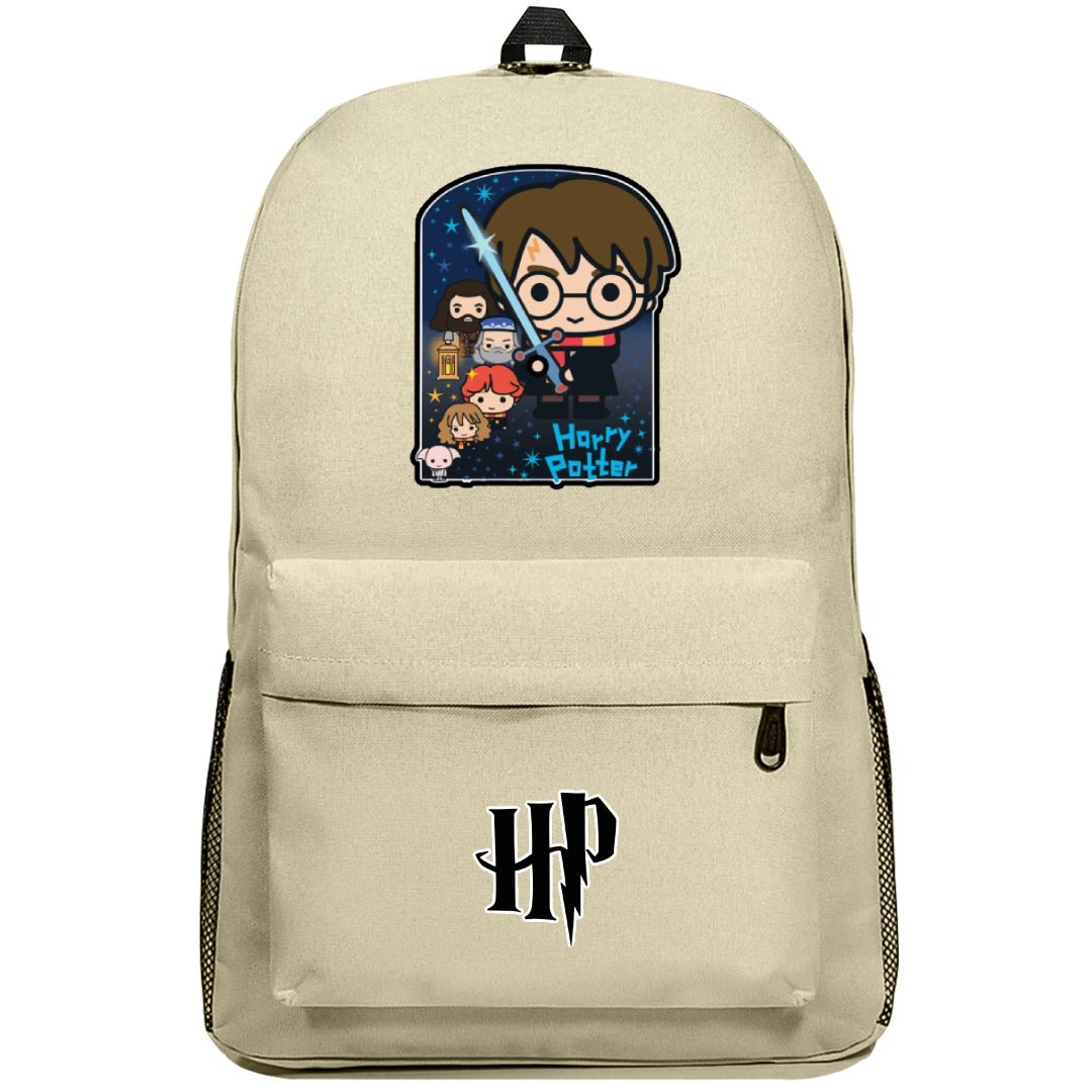 Harry Potter Backpack SuperPack - Harry Potter Chibi Cartoon Sticker Art