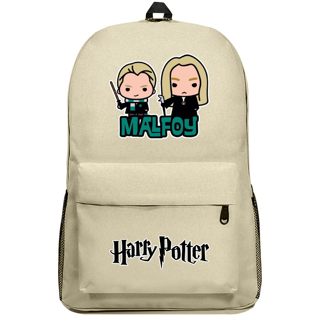 Harry Potter Backpack SuperPack - Lucius And Draco Malfoy Chibi Sticker Art