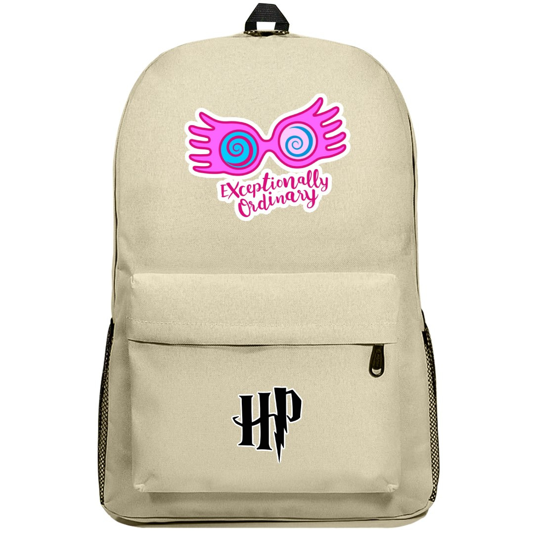 Harry Potter Luna Lovegood Backpack SuperPack - Luna Lovegood Glasses Exceptionally Ordinary Sticker Art
