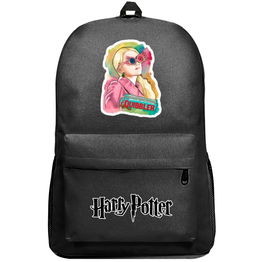 Harry Potter Luna Lovegood Backpack SuperPack - Luna Lovegood Quibbler Sticker Art