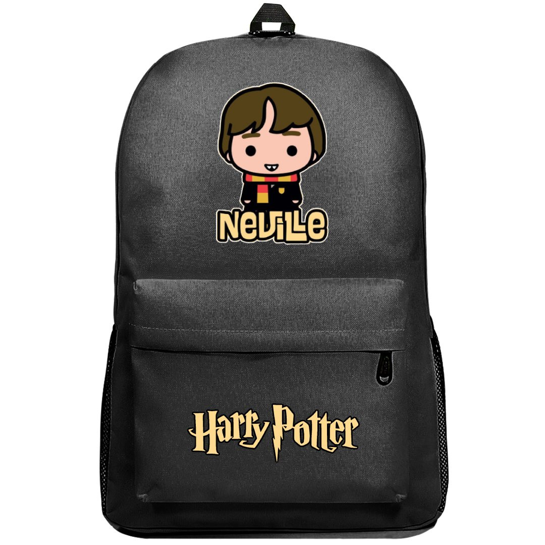 Harry Potter Neville Longbottom Backpack SuperPack - Neville Longbottom Chibi Cartoon Sticker Art