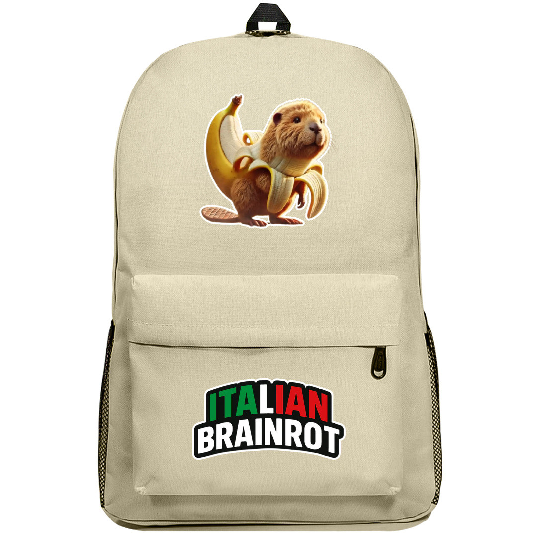 Italian Brainrot Bobrelli Bananelli Backpack SuperPack - Bobrelli Bananelli Characters Series Art