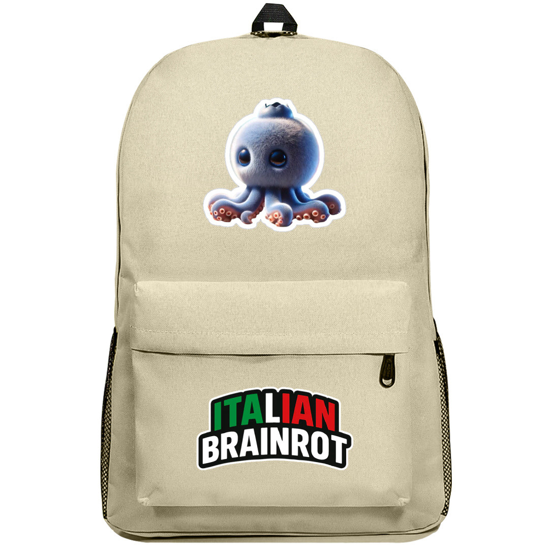 Italian Brainrot Blueberrinni Octopussini Backpack SuperPack - Blueberrinni Octopussini Characters Series Art