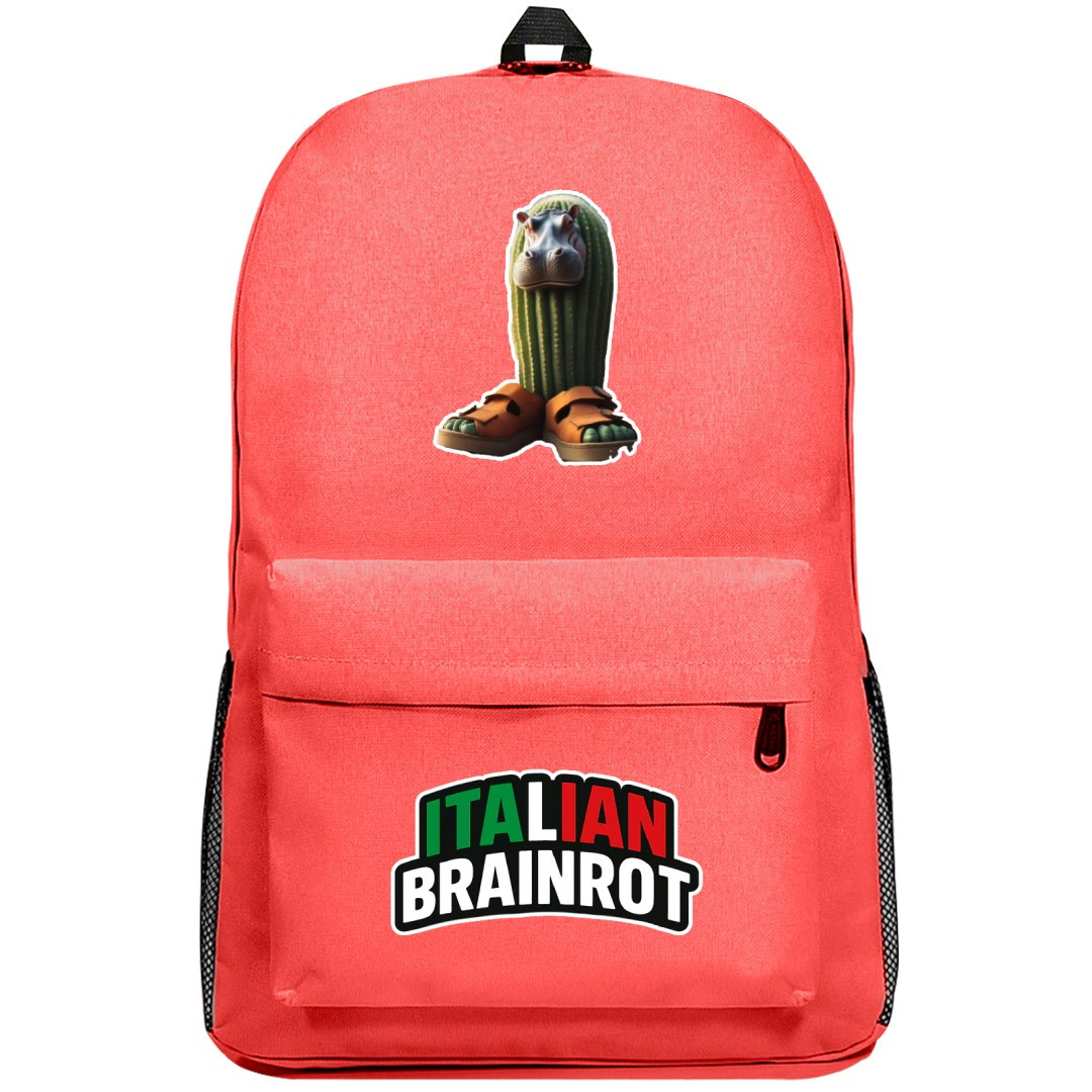 Italian Brainrot Cacto Hipopotamo Backpack SuperPack - Cacto Hipopotamo Characters Series Art