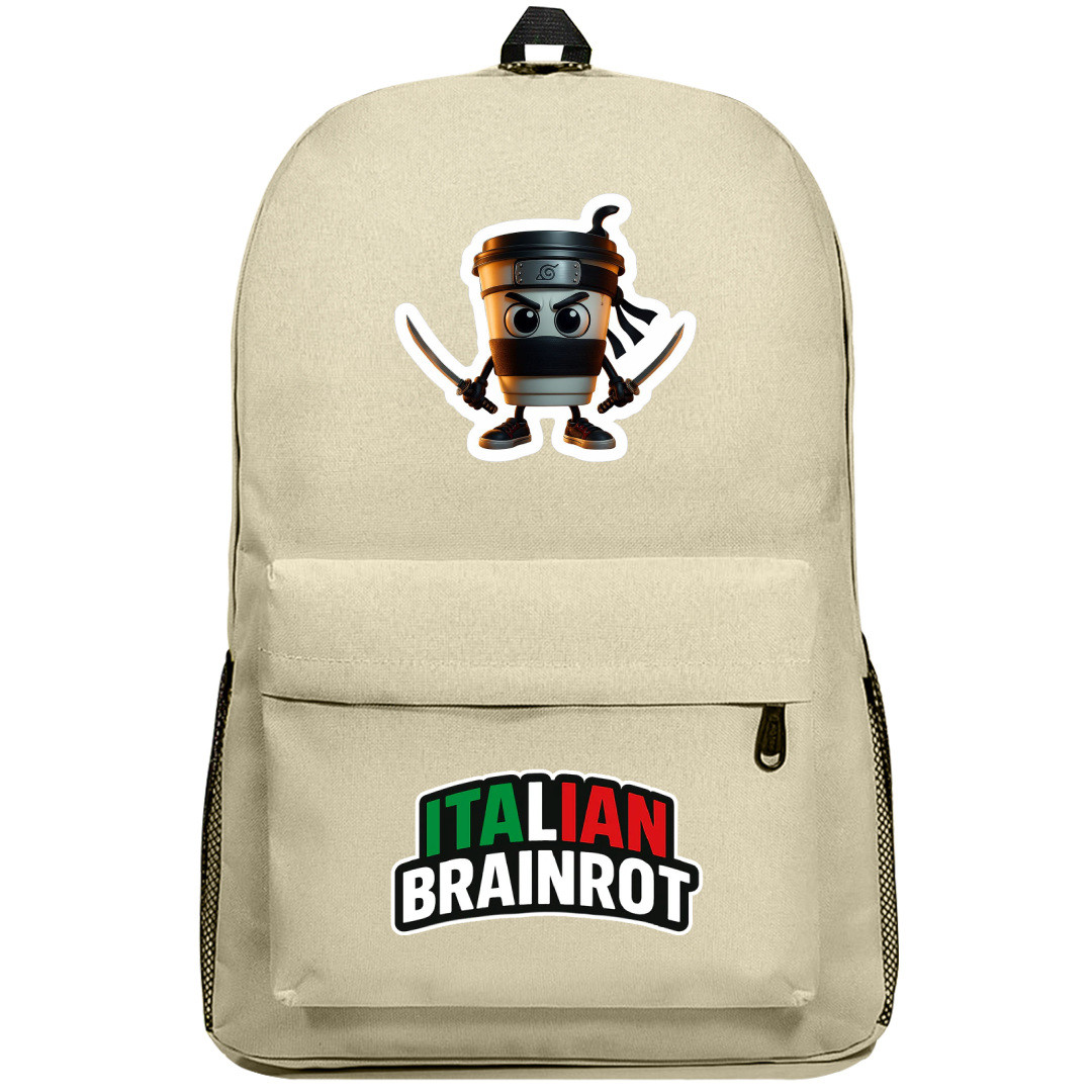 Italian Brainrot Capuccino Assassino Backpack SuperPack - Capuccino Assassino Characters Series Art