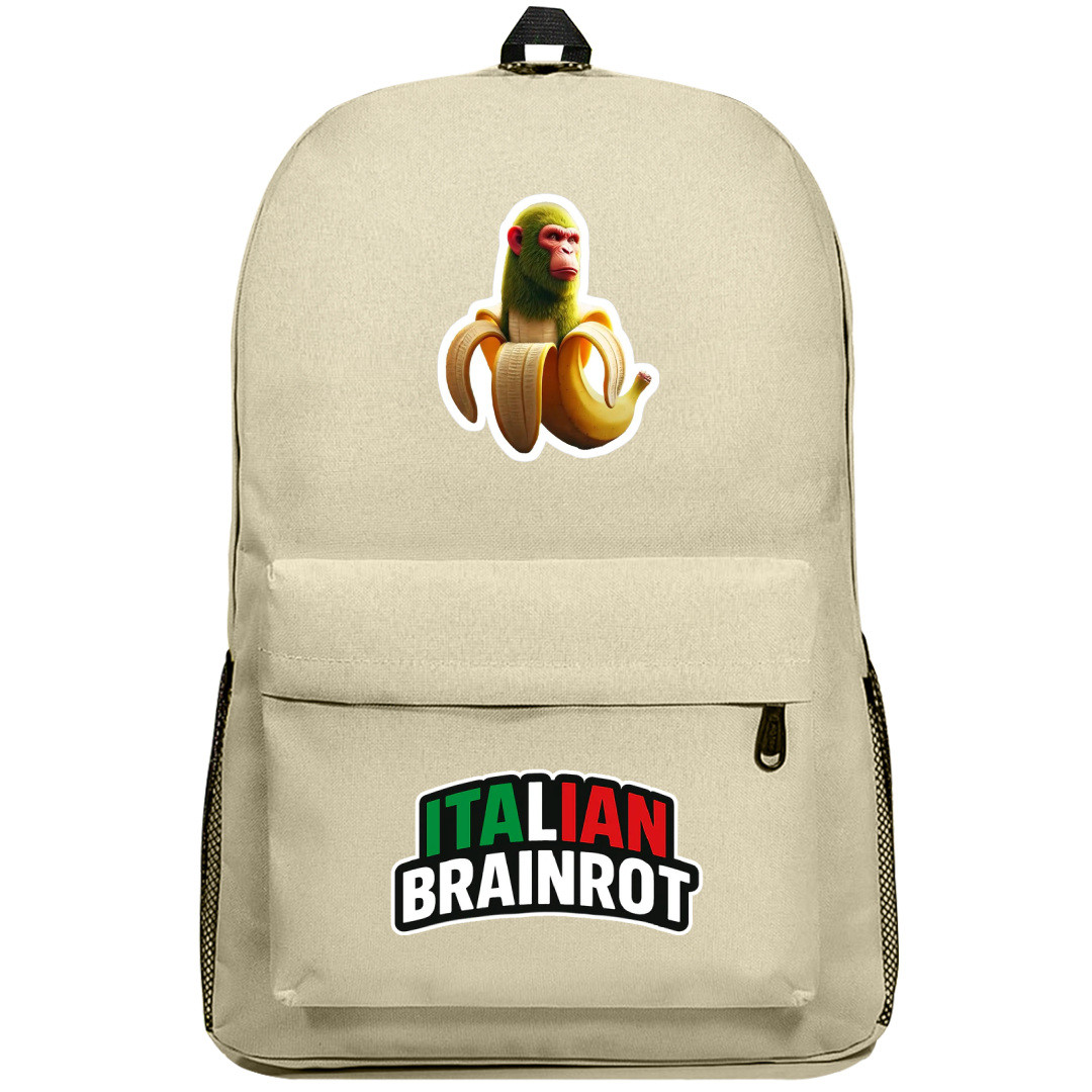 Italian Brainrot Chimpanzini Bananini Backpack SuperPack - Chimpanzini Bananini Characters Series Art