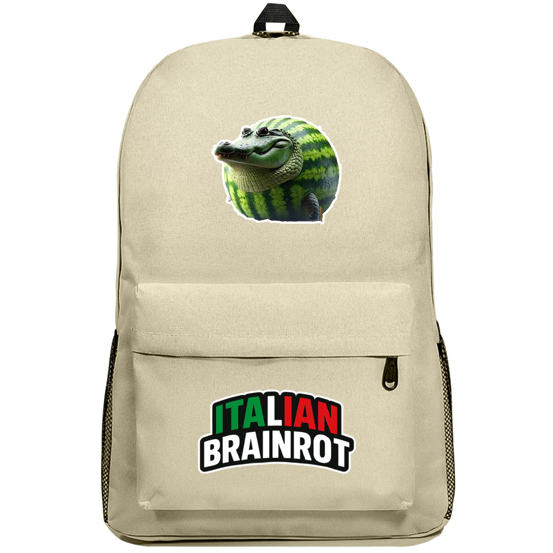 Italian Brainrot Glorbo Fruttodrillo Backpack SuperPack - Glorbo Fruttodrillo Characters Series Art