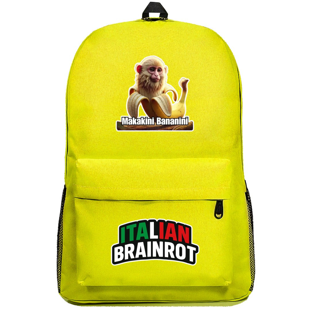 Italian Brainrot Makakini Bananini Backpack SuperPack - Makakini Bananini Characters Series Art