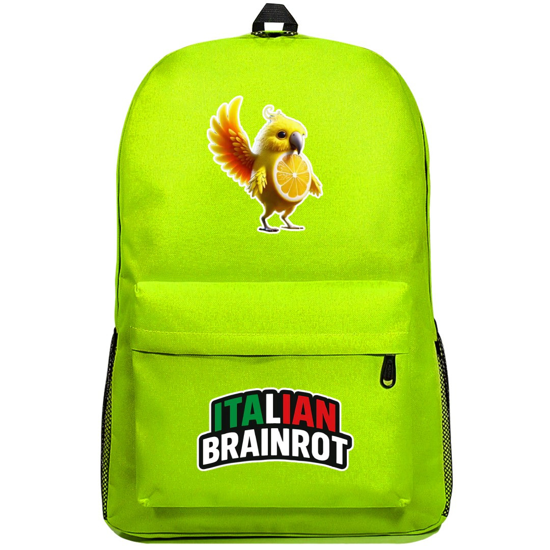 Italian Brainrot Perochello Lemonchello Backpack SuperPack - Perochello Lemonchello Characters Series Art