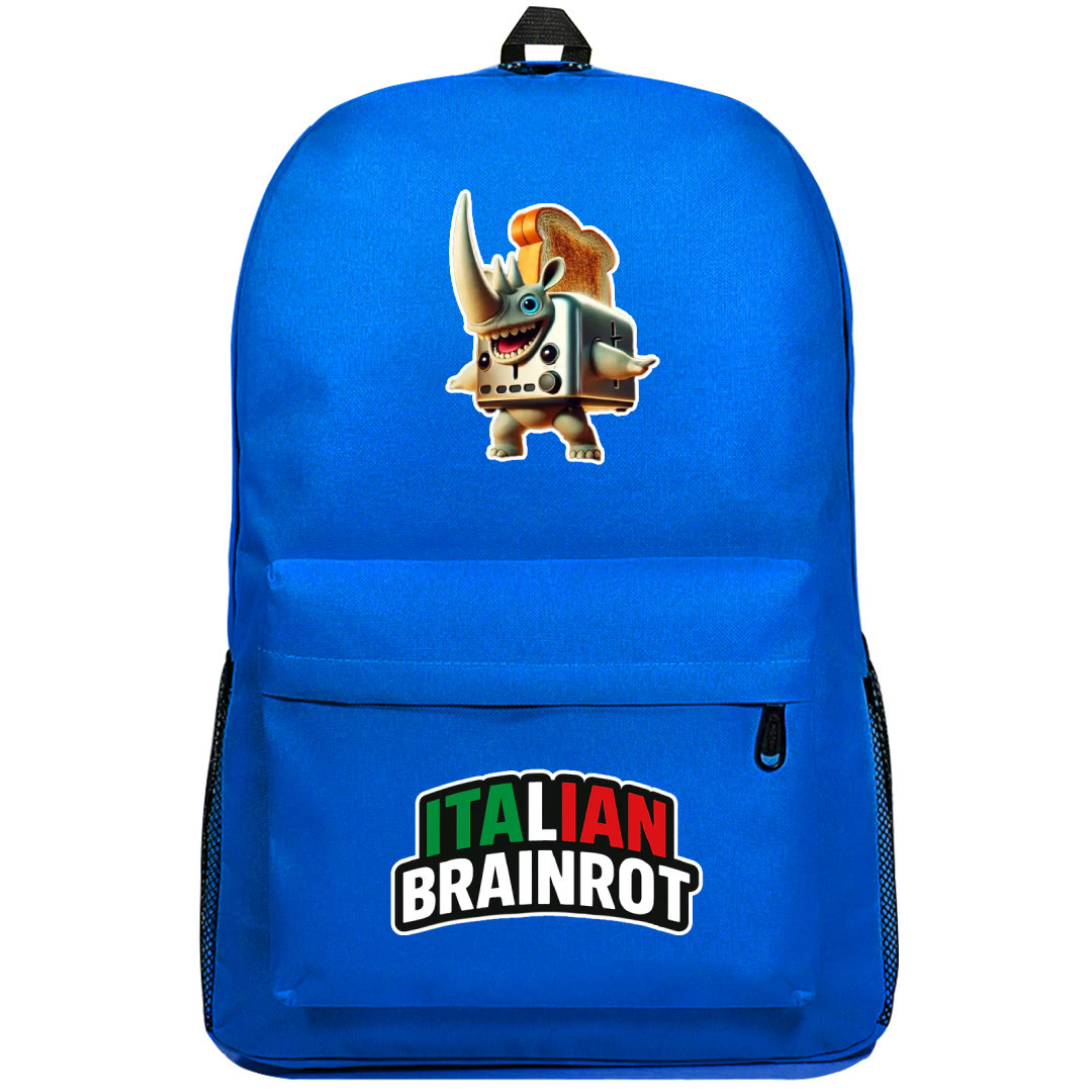 Italian Brainrot Rhino Toasterino Backpack SuperPack - Rhino Toasterino Characters Series Art