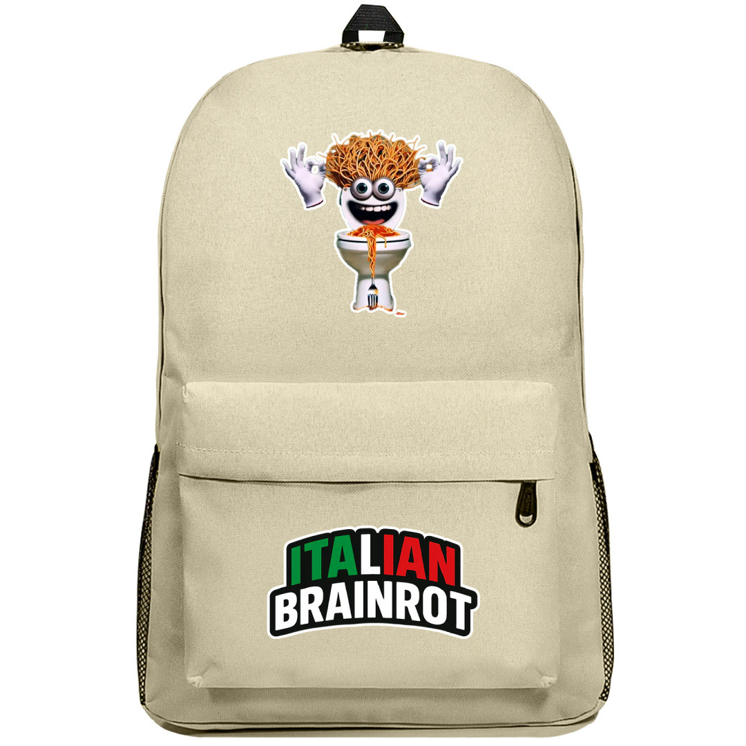 Italian Brainrot Spaghetti Tualetti Backpack SuperPack - Spaghetti Tualetti Characters Series Art