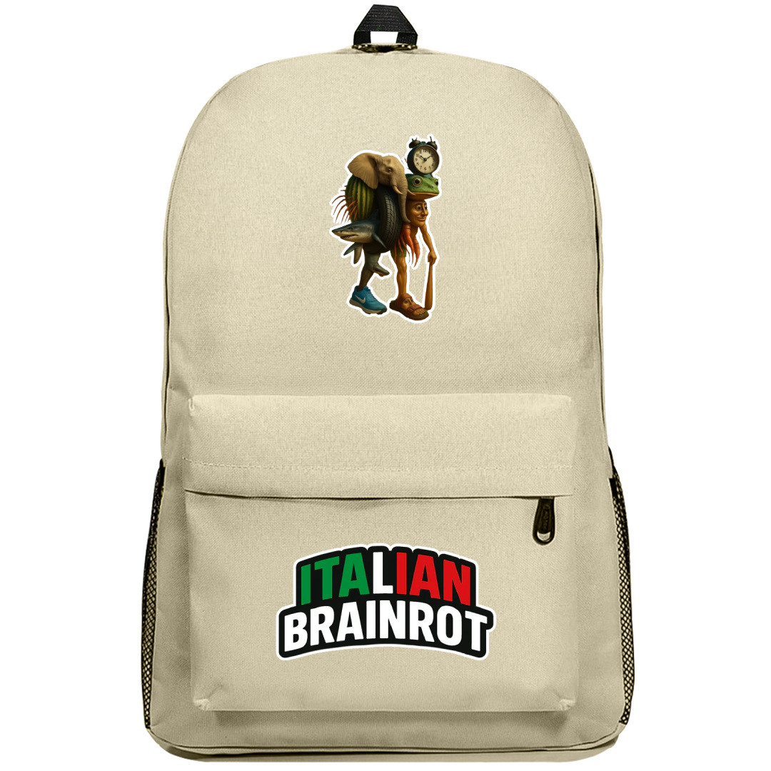 Italian Brainrot Trippa Troppa Tralala Backpack SuperPack - Trippa Troppa Tralala Characters Series Art