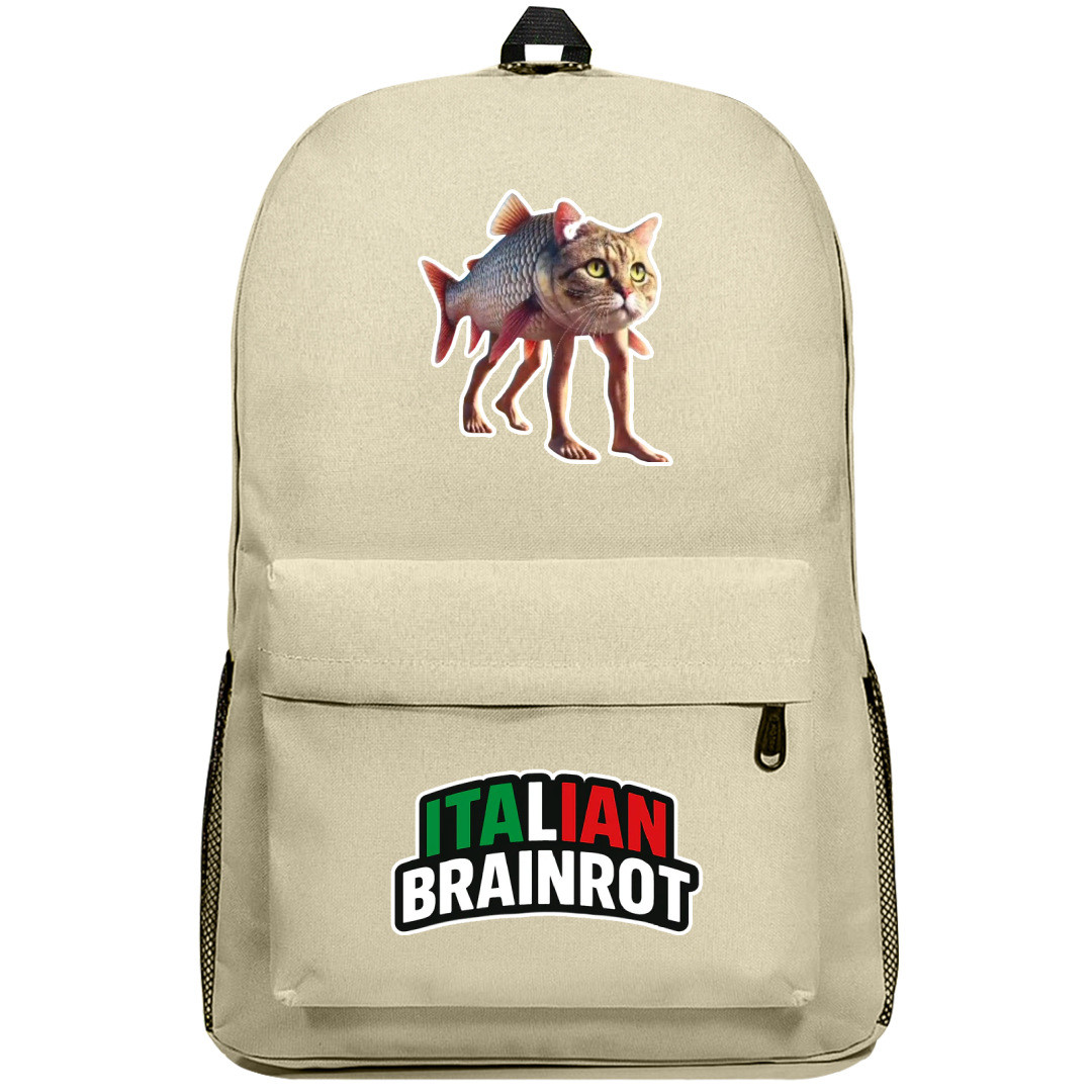 Italian Brainrot Trulimero Trulicina Backpack SuperPack - Trulimero Trulicina Characters Series Art