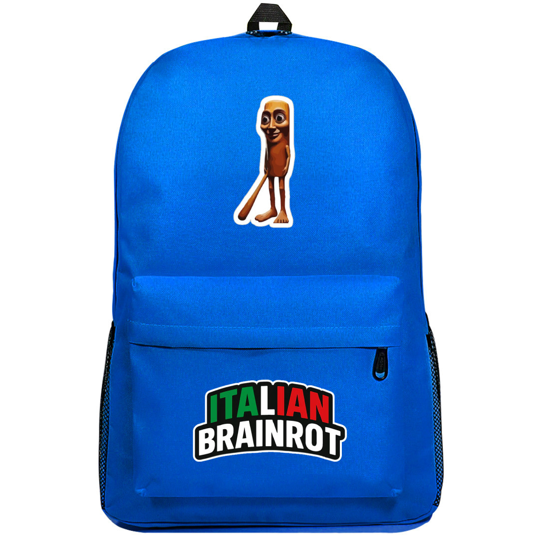 Italian Brainrot Tung Tung Tung Sahur Backpack SuperPack - Tung Tung Tung Sahur Characters Series Art
