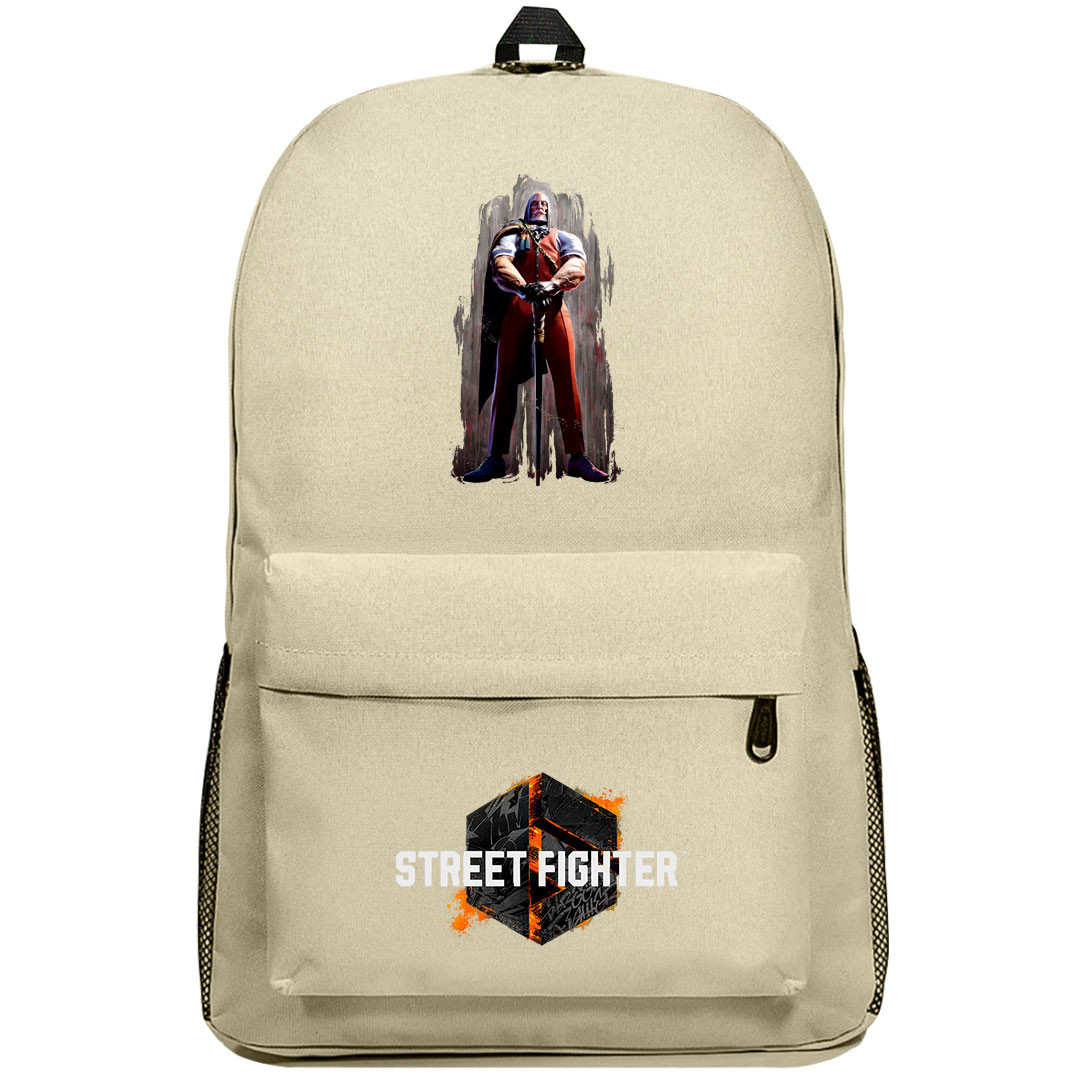 Street Fighter 6 JP Backpack SuperPack - JP Standing On Gray Brush Paint