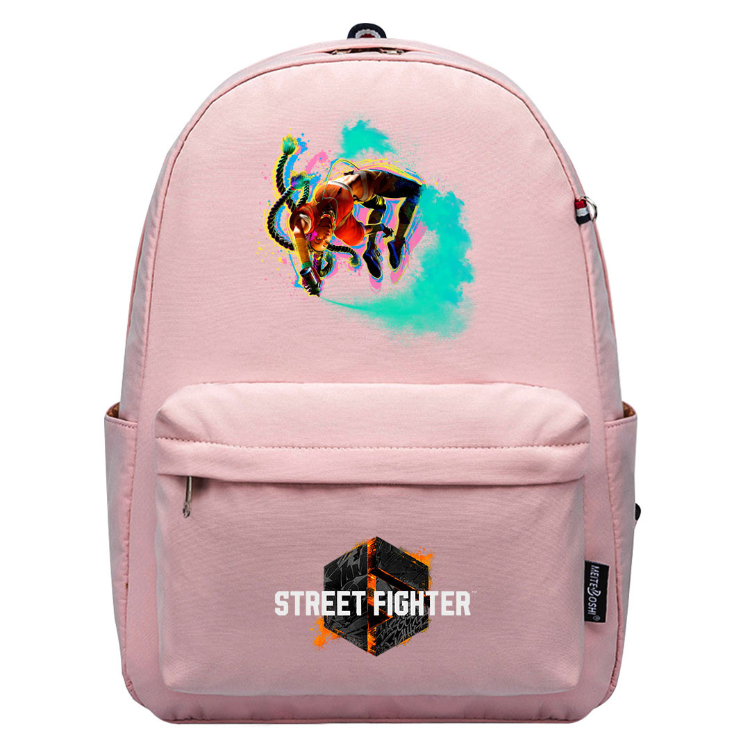 Street Fighter 6 Kimberly Backpack SuperPack - Kimberly Back Flip Spraying Paint