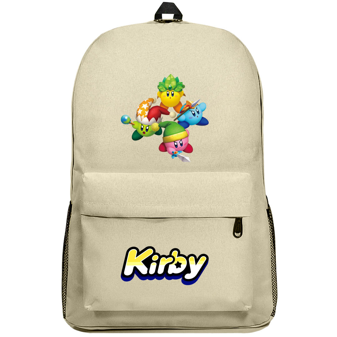 Kirby Backpack SuperPack - Beam Leaf Spear Sword Kirby Team