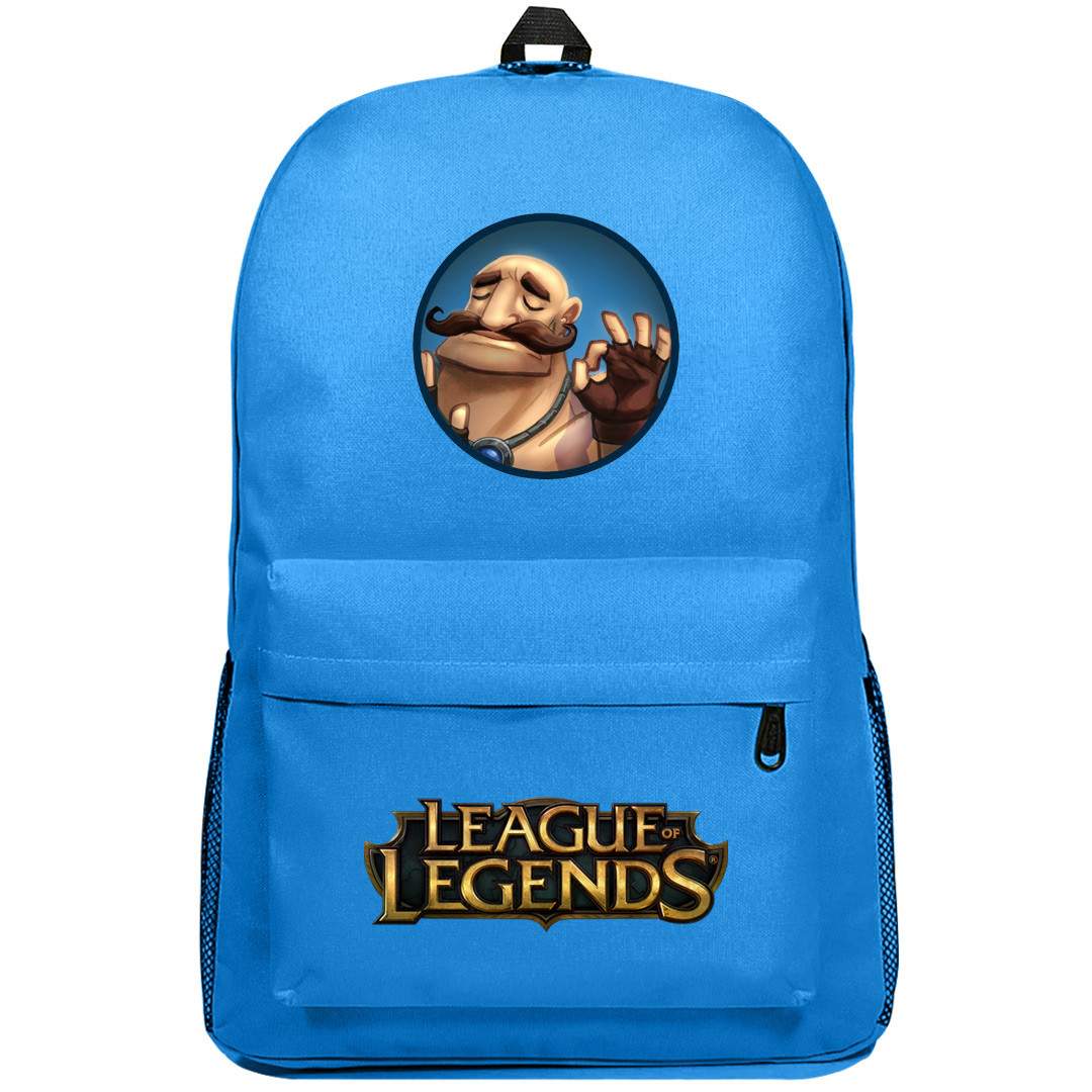 League of Legends Braum Backpack SuperPack - Braum Eyes Closed Sticker