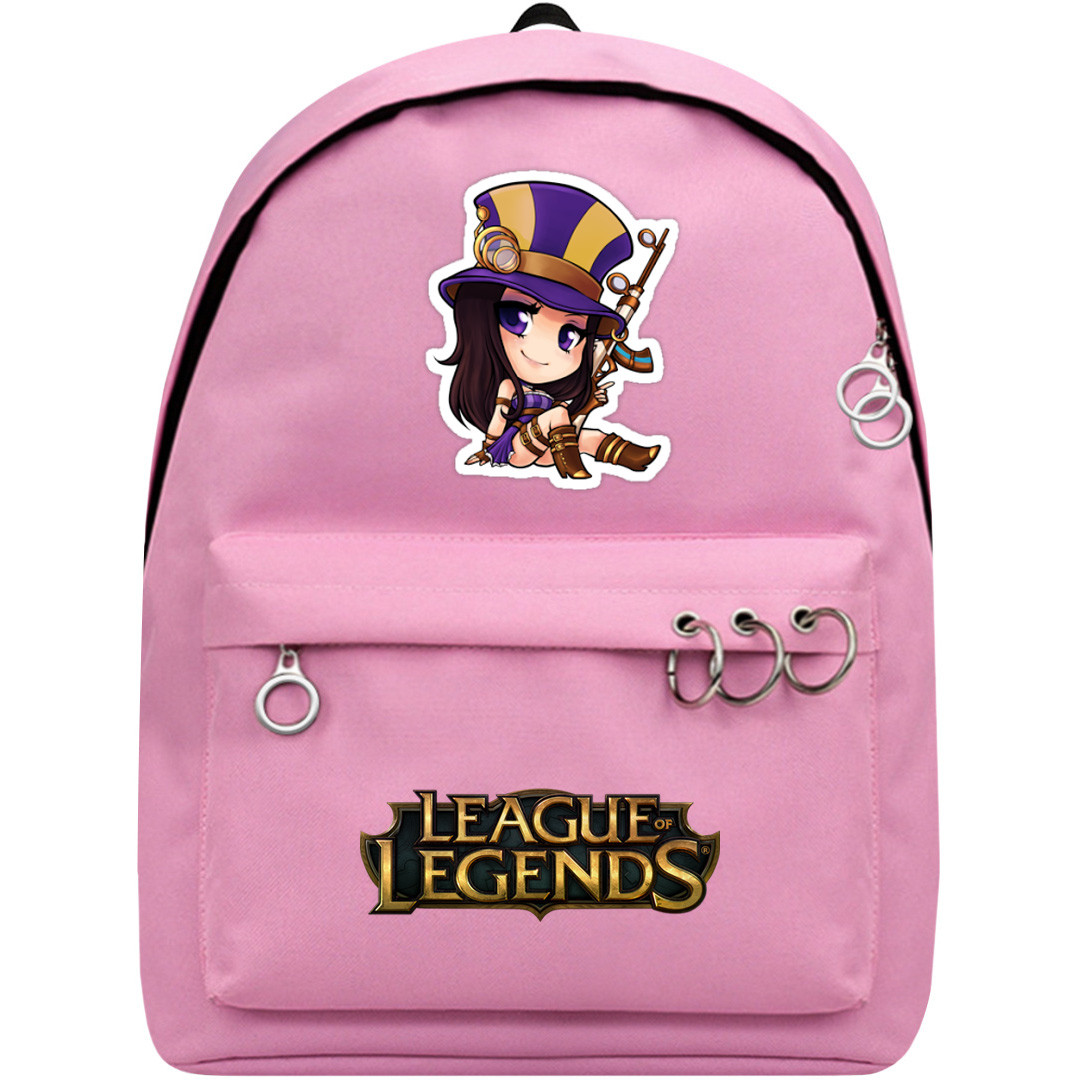 League of Legends Caitlyn Backpack SuperPack - Caitlyn Sitting Chibi Art