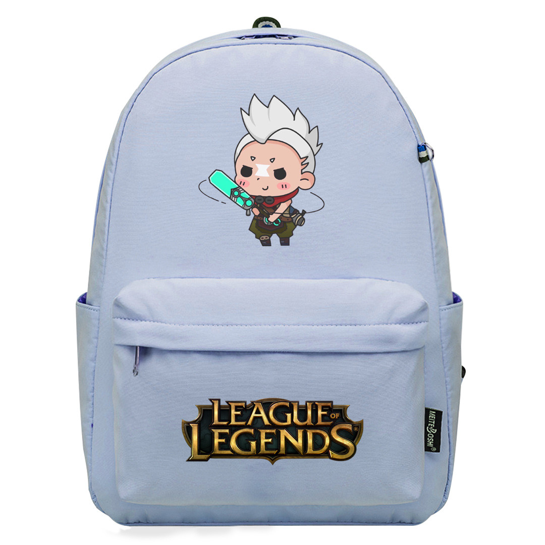 League of Legends Ekko Backpack SuperPack - Ekko Spinning Laser Sword Chibi Art