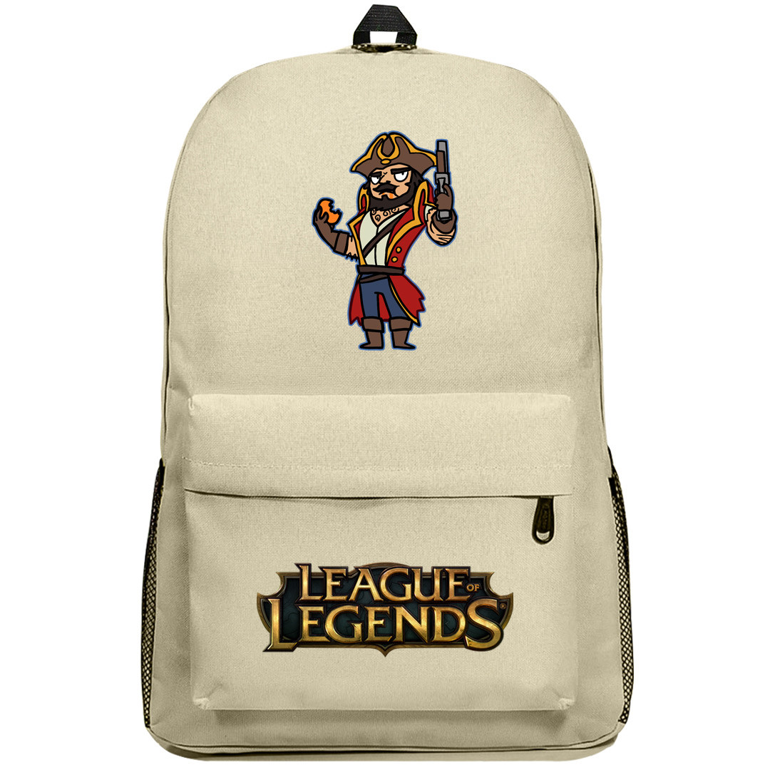 League of Legends Gangplank Backpack SuperPack - Gangplank Red Chibi Art