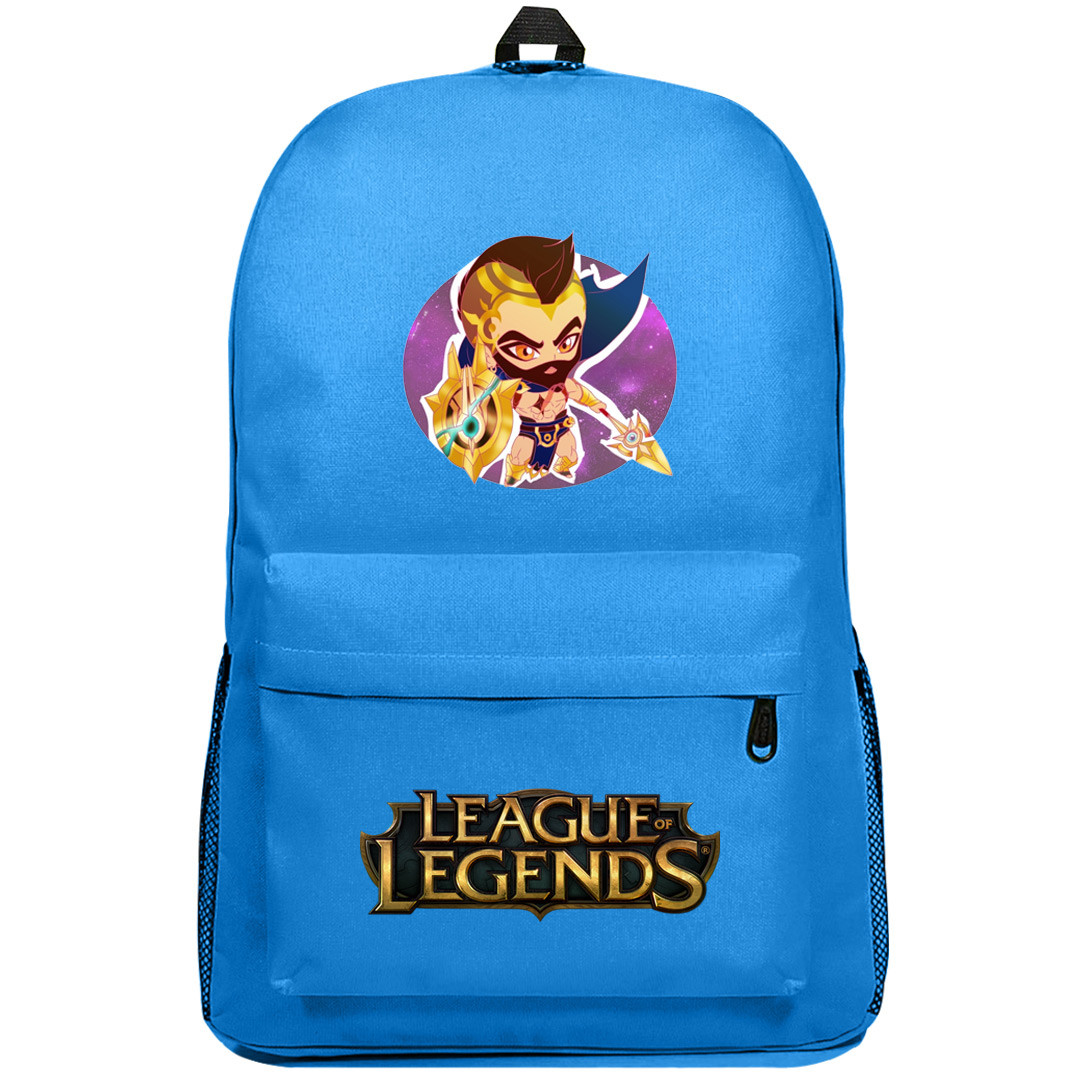 League of Legends Pantheon Backpack SuperPack - Pantheon Portrait Cartoon Art