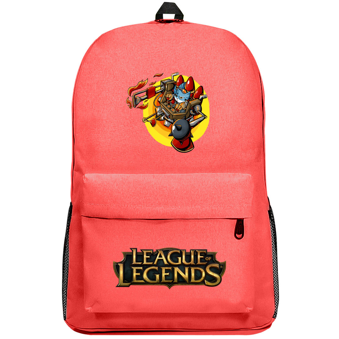League of Legends Rumble Backpack SuperPack - Rumble Fighting Posture Cartoon Art
