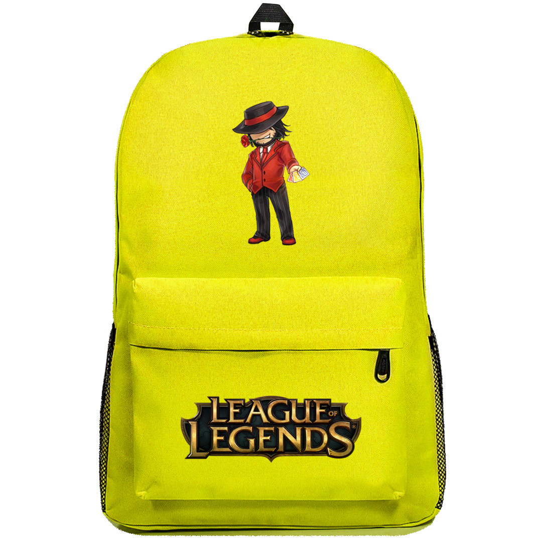 League of Legends Twisted Fate Backpack SuperPack - Twisted Fate Tango Skin Chibi Art