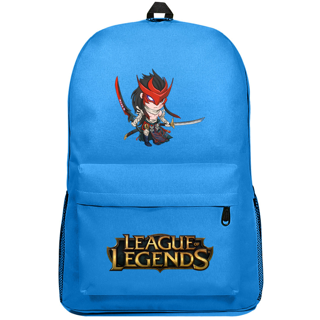 League of Legends Yone Backpack SuperPack - Yone Fighting Posture Chibi Art