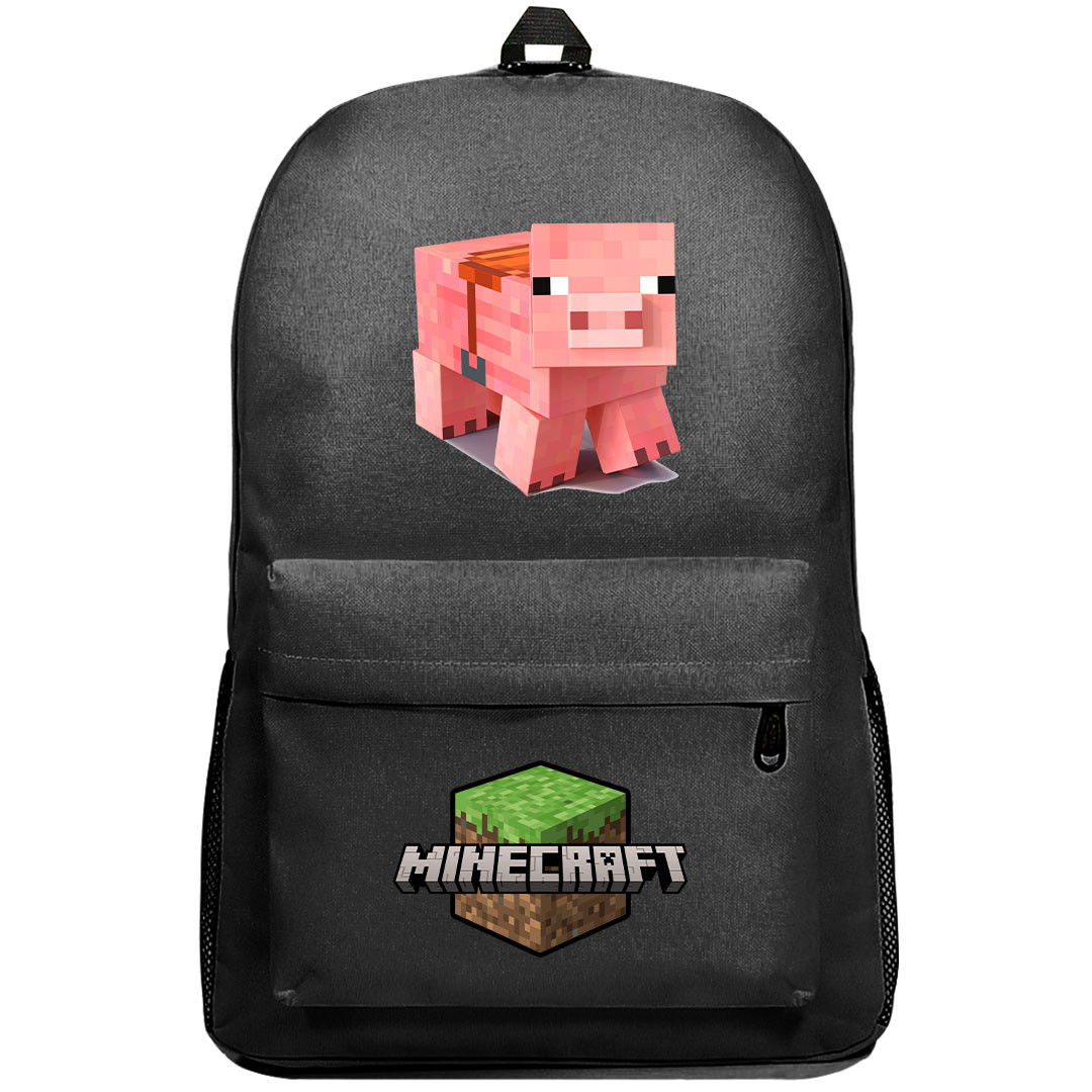 Minecraft Pig Backpack SuperPack - Pig With Saddle Rigged Chibi Art Series