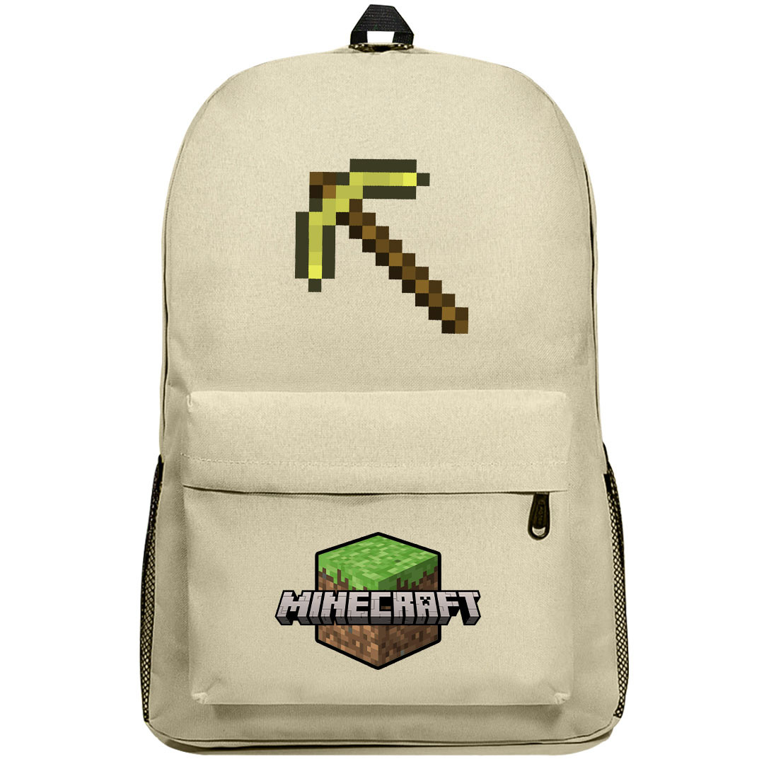Minecraft Golden Pickaxe Backpack SuperPack - Golden Pickaxe Weapon Series Art