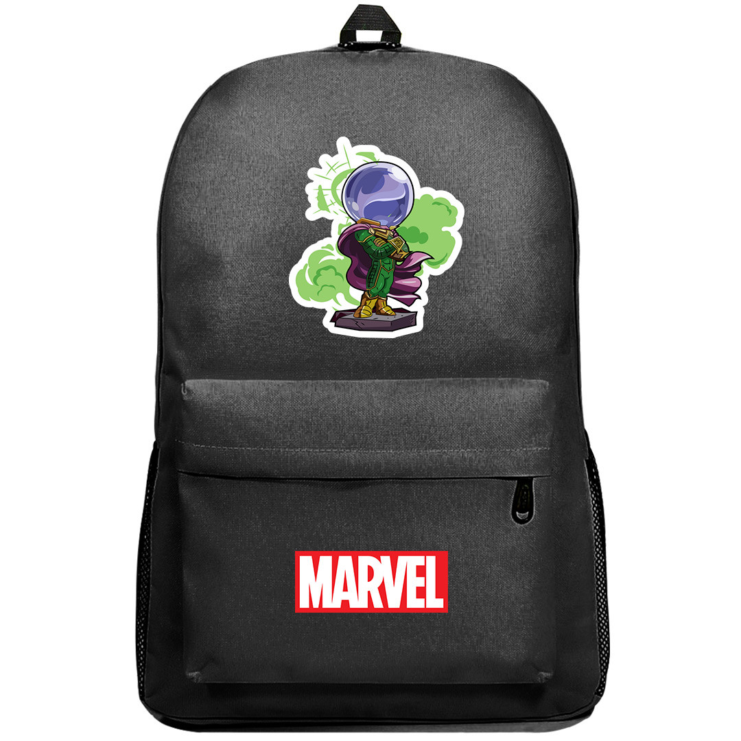 Spider Man Mysterio Backpack SuperPack - Mysterio Statue Side Posture Chibi Art